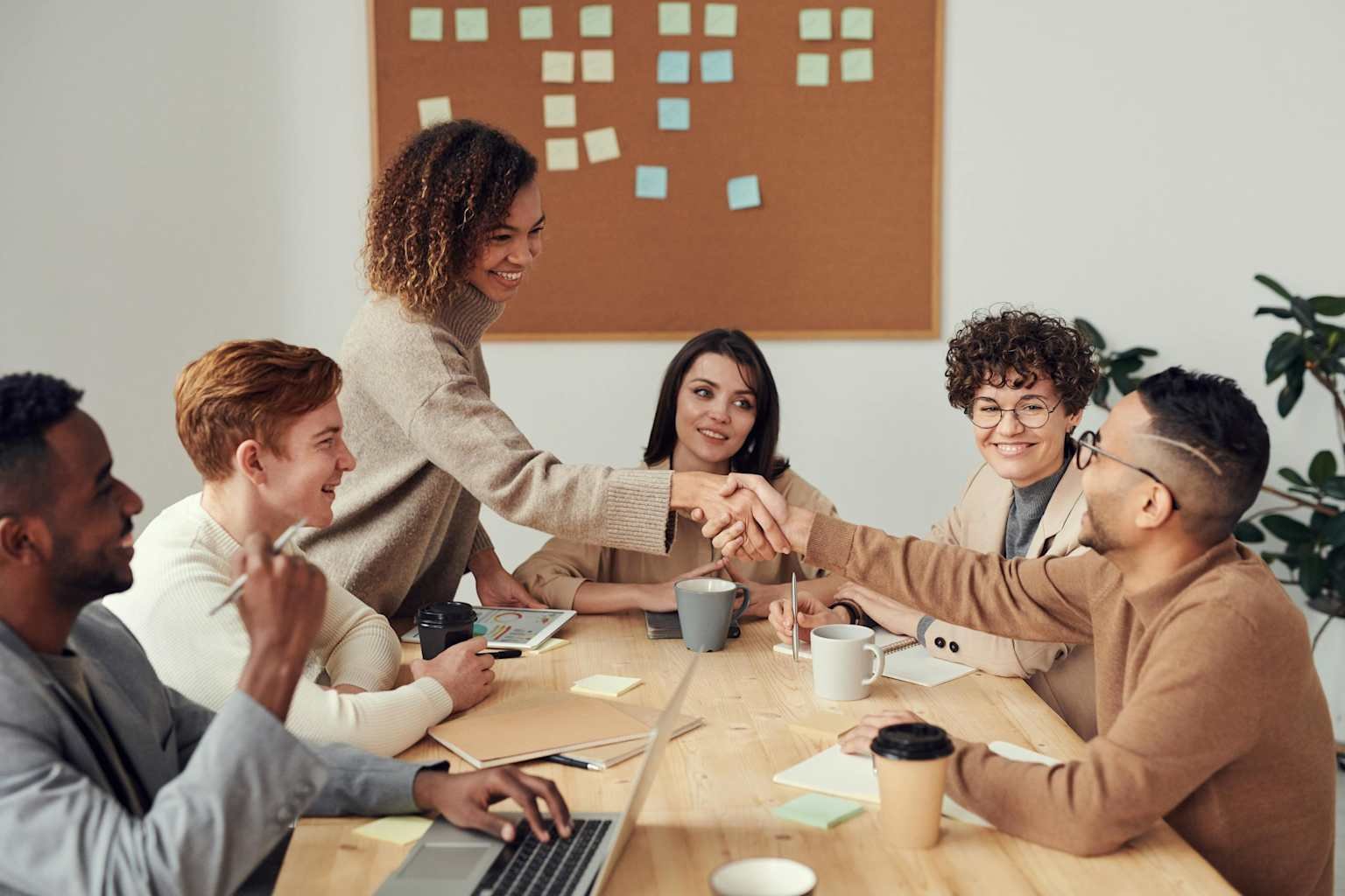 Professional team meeting